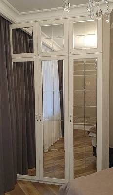 Проект №193. Шкаф распашной с зеркалами в спальню