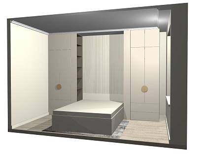 8.4. Спальня в стиле модерн на заказ - «КУПЕ»